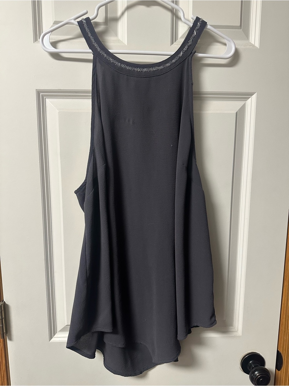torrid Charcoal Gray High-Neck Sleeveless Tank